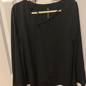 Lord & Taylor simple black blouse